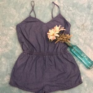 Forever 21 Women’s Large Jean Short Romper